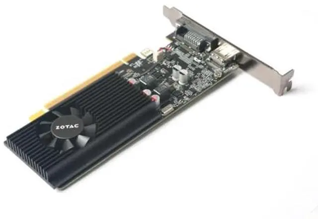 Alt view image 5 of 5 - ZOTAC GeForce GT 1030 2GB GDDR5 64-bit PCIe 3.0 DirectX 12 HDCP Ready Low Profile Video Card ZT-P10300A-10L