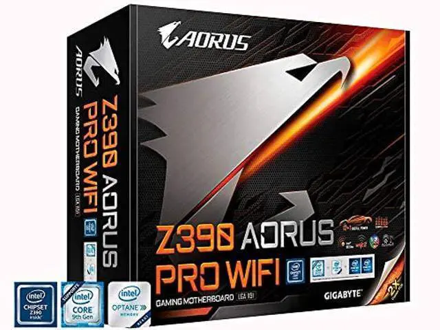 Alt view image 2 of 5 - GIGABYTE Z390 AORUS PRO Wi-Fi (Intel LGA1151/Z390/ATX/2xM.2 Thermal Guard/Onboard AC Wi-Fi/RGB Fusion/Gaming Motherboard)
