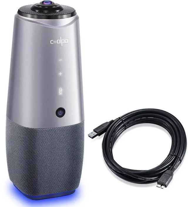 Main image of COOLPO AI Huddle Pana 360 4K Webcam, Conference Room Camera with Speaker, Microphone, USB3.0 for Video Conferencing