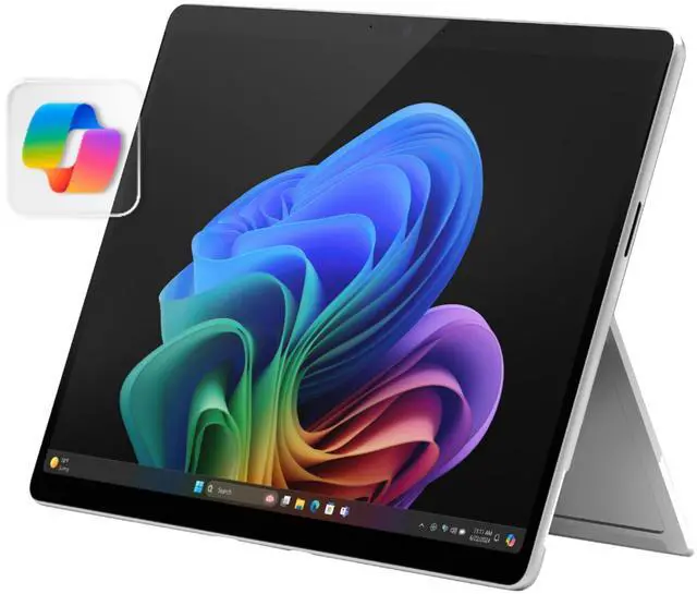 Main image of Microsoft Surface Pro 2-in-1 Laptop/Tablet (2024), Windows 11 Copilot+ PC, 13" Touchscreen Display, Snapdragon X Plus (10 Core), 16GB RAM, 512GB Storage, Platinum
