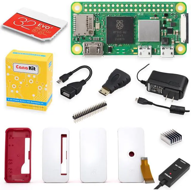 Main image of CanaKit Raspberry Pi Zero 2 W Starter Kit with Official Case