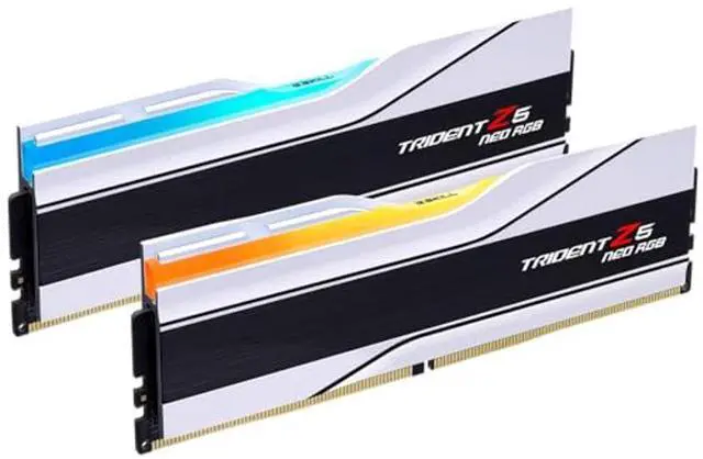 Main image of G.SKILL Trident Z5 Neo RGB Series (AMD Expo) DDR5 RAM 32GB (2x16GB) 6000MT/s CL28-36-36-96 1.40V Desktop Computer Memory UDIMM - Matte White (F5-6000J2836G16GX2-TZ5NRW)
