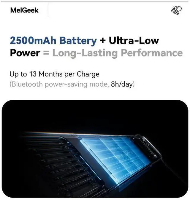 Alt view image 4 of 5 - MelGeek O2 Wireless Mechanical Quiet Keyboard for Work, 75% Compact Gaming Keyboard with Hot-Swappable and Pre-lubed Linear Switches, Bluetooth/2.4 GHz/USB-C for Mac Windows Linux