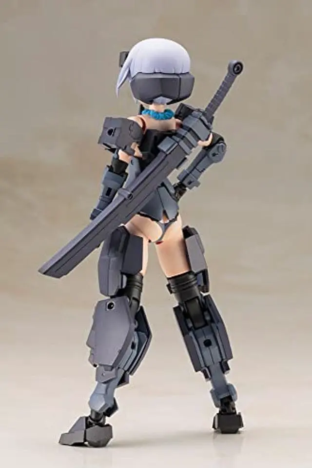 Alt view image 2 of 5 - Kotobukiya Frame Arms Girl Figurine Plastic Model Kit Jinrai Indigo Ver. 15 cm