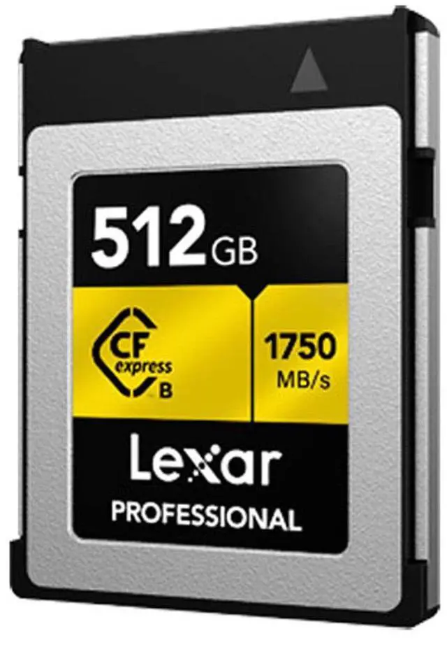 Alt view image 4 of 4 - Lexar Professional 512GB CFexpress Type B Memory Card, Up To 1750MB/s Read, Raw 4K Video Recording, Supports PCIe 3.0 and NVMe (LCFX10-512CRBNA)