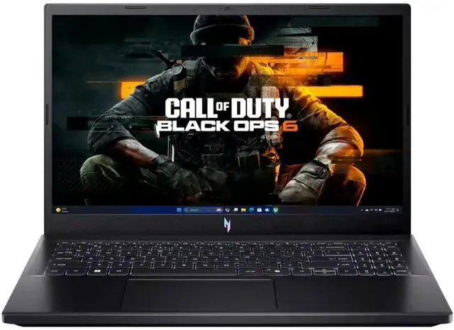 Main image of acer Nitro V Gaming Laptop, 15.6" FHD IPS Display, 144Hz, AMD Ryzen 5 7535HS, 6 Cores, GeForce RTX 4050, 16GB DDR5, 512GB SSD, Obsidian Black, Windows 11, BK, Laptop Bag, TWE Mouse Pad & Mouse