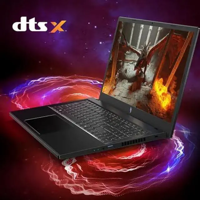Alt view image 4 of 5 - acer Nitro V Gaming Laptop, 15.6" FHD IPS Display, 144Hz, AMD Ryzen 5 7535HS, 6 Cores, GeForce RTX 4050, 16GB DDR5, 512GB SSD, Obsidian Black, Windows 11, BK, Laptop Bag, TWE Mouse Pad & Mouse