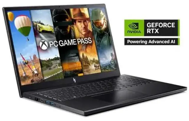 Alt view image 5 of 5 - acer Nitro V Gaming Laptop, 15.6" FHD IPS Display, 144Hz, AMD Ryzen 5 7535HS, 6 Cores, GeForce RTX 4050, 16GB DDR5, 512GB SSD, Obsidian Black, Windows 11, BK, Laptop Bag, TWE Mouse Pad & Mouse