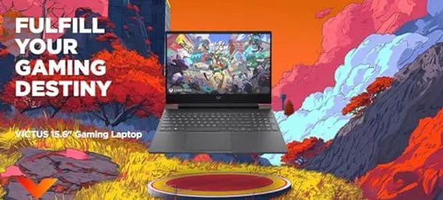 Alt view image 2 of 5 - HP Victus Gaming Laptop, 15.6-inch FHD IPS 144Hz, AMD Ryzen 5-8645HS, NVIDIA GeForce RTX 4050, Wi-Fi 6, Backlit KB, Win11 Home, w/Mouse Pad (32GB RAM |1TB PCIe SSD)