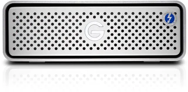 Alt view image 2 of 5 - G-Technology 10TB G-DRIVE with Thunderbolt 3 and USB-C Desktop External Hard Drive, Silver - 0G05378-1