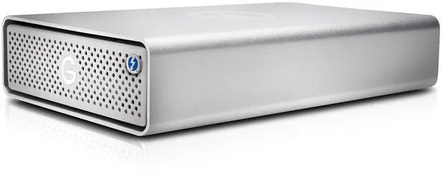 Alt view image 3 of 5 - G-Technology 10TB G-DRIVE with Thunderbolt 3 and USB-C Desktop External Hard Drive, Silver - 0G05378-1