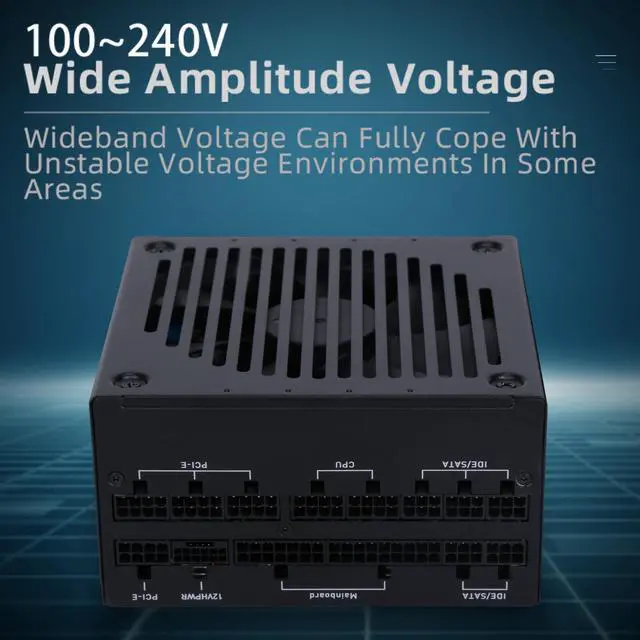 Alt view image 5 of 5 - SAMA XP850W PC Power Supply Platinum 80+ ATX3.0 PCIE5.0 Full Voltage 12VHPWR PSU Silent Fan ECO Mode Full Modular ATX Power Supply for 3090Ti 4070Ti 4080 4090 Black