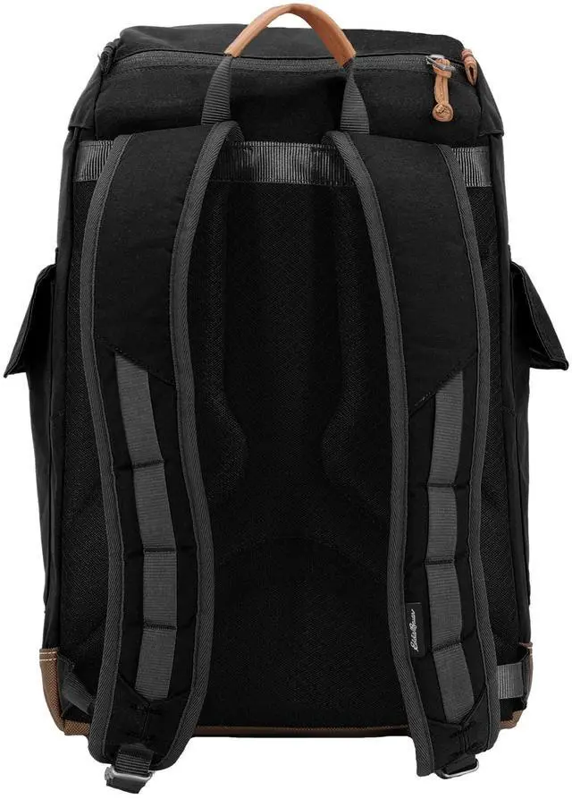 Alt view image 3 of 5 - Eddie Bauer Bygone Backpack with Exterior Pockets and Laptop Compatible Sleeve, Black, 25L