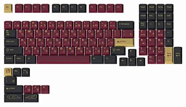 Main image of DROP + Redsuns GMK Red Samurai Keycap Set for Full-Size Keyboards - Compatible with Cherry MX Switches and Clones (1800 Layout 113-key Kit)