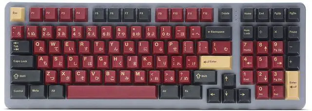 Alt view image 2 of 5 - DROP + Redsuns GMK Red Samurai Keycap Set for Full-Size Keyboards - Compatible with Cherry MX Switches and Clones (1800 Layout 113-key Kit)