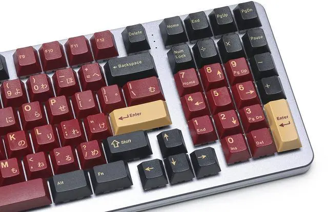 Alt view image 3 of 5 - DROP + Redsuns GMK Red Samurai Keycap Set for Full-Size Keyboards - Compatible with Cherry MX Switches and Clones (1800 Layout 113-key Kit)