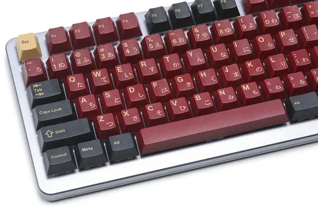 Alt view image 4 of 5 - DROP + Redsuns GMK Red Samurai Keycap Set for Full-Size Keyboards - Compatible with Cherry MX Switches and Clones (1800 Layout 113-key Kit)