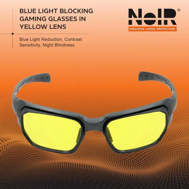Alt view image 2 of 5 - NoIR Blue Light Blocking Gaming Glasses, Full UV Protection, Anti Eyestrain & UV Glare Protection for Gaming & Screen Use