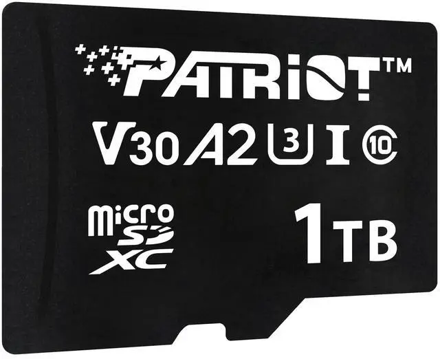 Alt view image 2 of 2 - Patriot Memory VX Series 1TB Micro SDXC V30 A2 UHS-I U3 4K UHD Memory Card - PSF1TBVX32MCX