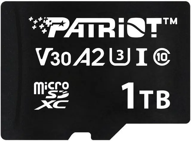 Main image of Patriot Memory VX Series 1TB Micro SDXC V30 A2 UHS-I U3 4K UHD Memory Card - PSF1TBVX32MCX