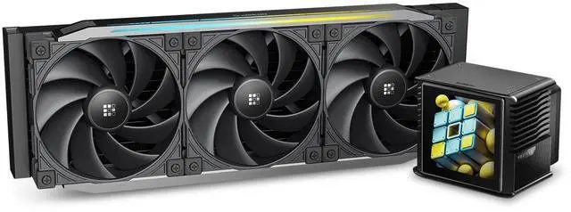 Main image of Sudokoo Sudokoo Proteus 360 AIO Liquid CPU Cooler, Customizable Segment 3.4" LCD Screen, PWM Pump, TDP 320W, 30mm Thick High Performance Fans, Intel LGA 1851/1700/1200/115X AMD AM5/AM4