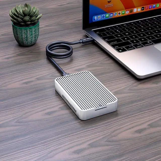 Alt view image 4 of 5 - USB4 V2.0 80Gbps M.2 NVMe SSD Enclosure, Compatible with Thunderbolt 5, TB4, TB3