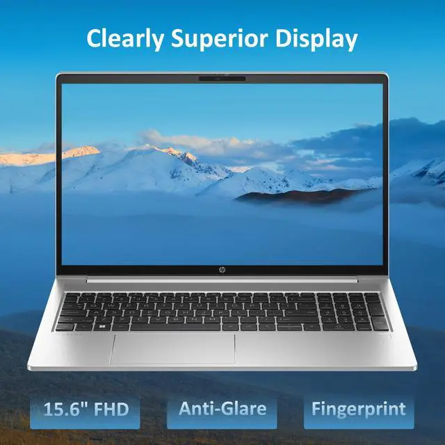 Alt view image 3 of 5 - HP ProBook 455 G10 Business Laptop (15.6" FHD Anti-Glare, AMD Ryzen 7 7730U, 16GB RAM, 512GB SSD, (> Intel i7-1255U)) Backlit, Fingerprint, Webcam, Ethernet, Wi-Fi 6E, Win 11 Pro w/AI Copilot, Silver