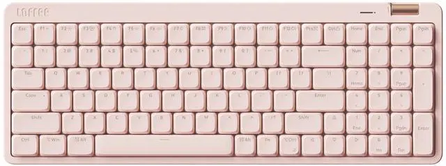 Main image of Flow Lite 100 Keys Low Profile Mechanical Keyboard, Swappable Rechargeable Wireless Keyboard with 2.4G Receiver, Bluetooth and Wired Connection for Windows, Mac/Spector Linear Switches (Flamingo)