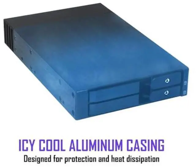 Alt view image 2 of 5 - Kingwin Mobile Rack for 2 x U.2/U.3 NVMe SSD Ultra-Fast Oculink Connectivity High-Performance Storage Solution, Hot-Swap, Tool-Free 2.5" NVMe SSD Aluminum Enclosure Maximum Speed 64 Gb/s