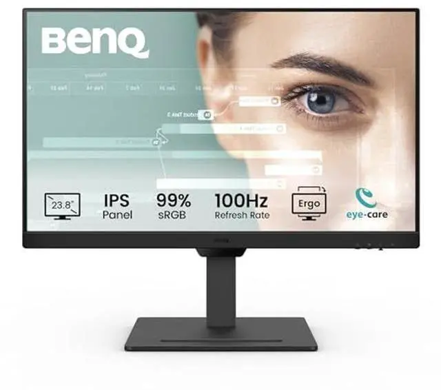 Main image of BenQ GW2490T 24" Monitor 100Hz FHD 1920x1080p | IPS | Vertical Monitor | Eye-Care | Thin Bezel | Height & Tilt Adjustable | DisplayPort | HDMI x2
