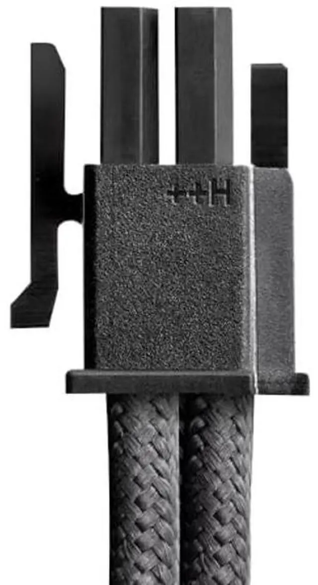 Alt view image 4 of 4 - CableMod Pro ModFlex Sleeved 12V-2x6 12VHPWR StealthSense Cable Extension Kit (White, 16-pin to Triple 8-pin)