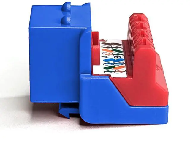 Alt view image 4 of 5 - ICC CAT6 EZ Keystone Jack 25-Pack with JackEasy Termination Tool Bundle - RJ45 Ethernet Cable Connectors, PoE++ Rated, UL Listed - Cat6a, Cat6, Cat5e, and Voice Keystone Jacks