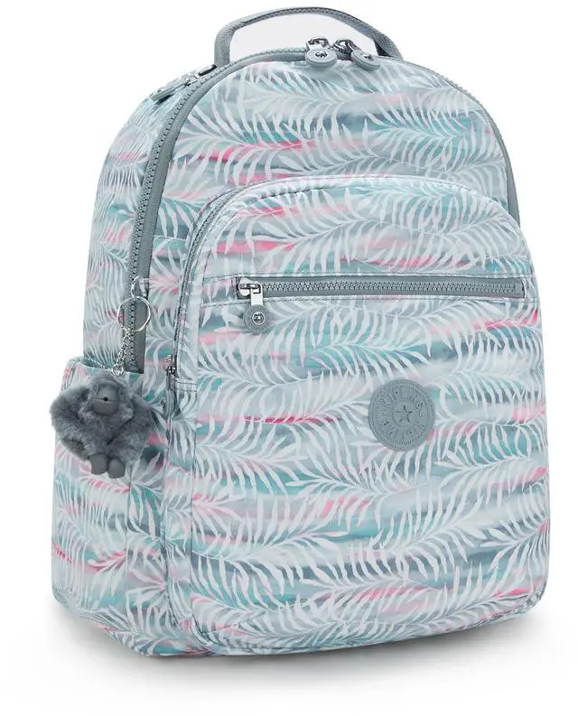 Alt view image 2 of 5 - Kipling Women's Seoul Prt 15" Laptop Backpack, Durable, Roomy with Padded Shoulder Straps, Built-In Protective Sleeve