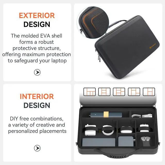 Alt view image 4 of 5 - Smatree MobileBase Laptop Shoulder Case with Stand for 15-16 inch HP Victus 15z/16t/16, OMEN 16z/16t/16, HP Laptop 15z/15, Spectre x360 2-in-1 16, Pavilion 15/x360/Plus, Envy x360 15/2 in 1 16 (A485S)