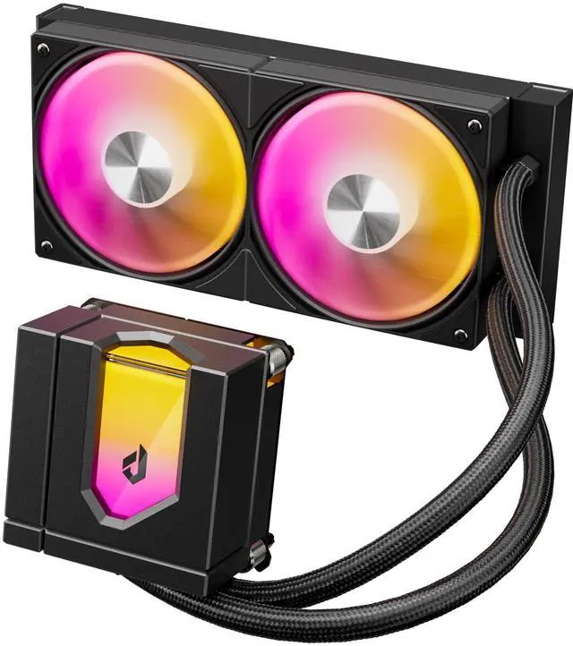 Main image of upHere 240mm AIO Liquid CPU Cooler - Intel LGA 1851/1700/2011 & AMD AM5/AM4, Magnetic Pump Cover, 5V ARGB SYNC, All-in-One Cable Mangement, 280W TDP Cooling (Black)