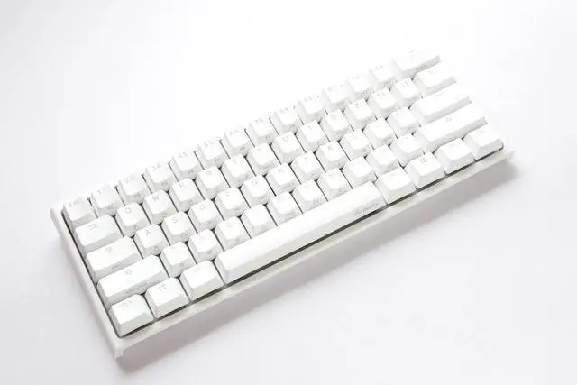 Alt view image 2 of 5 - Ducky One 2 Pro 60% Mechanical Keyboard: Quack Mechanics Dampening, Box Red Switches, High-Density PBT doubleshot Keycaps, RGB, US, White