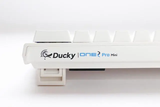Alt view image 4 of 5 - Ducky One 2 Pro 60% Mechanical Keyboard: Quack Mechanics Dampening, Box Red Switches, High-Density PBT doubleshot Keycaps, RGB, US, White