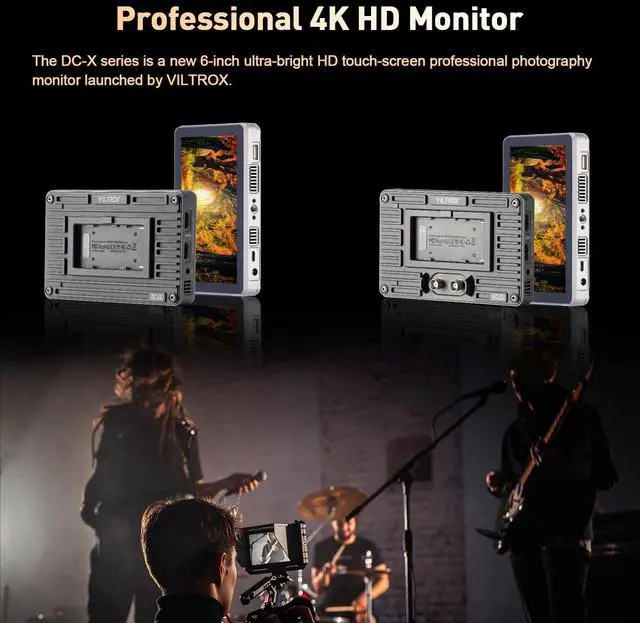 Alt view image 2 of 5 - VILTROX DSLR Camera Field Monitor (DC-X2)