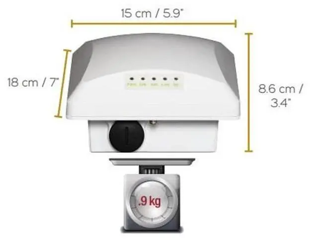 Alt view image 2 of 5 - Ruckus Wireless ZoneFlex T300 (Omni, Outdoor Access Point, 802.11AC, 2x2:2 - Internal BeamFlex+, Dual-Band Concurrent, PoE Input) 901-T300-US01