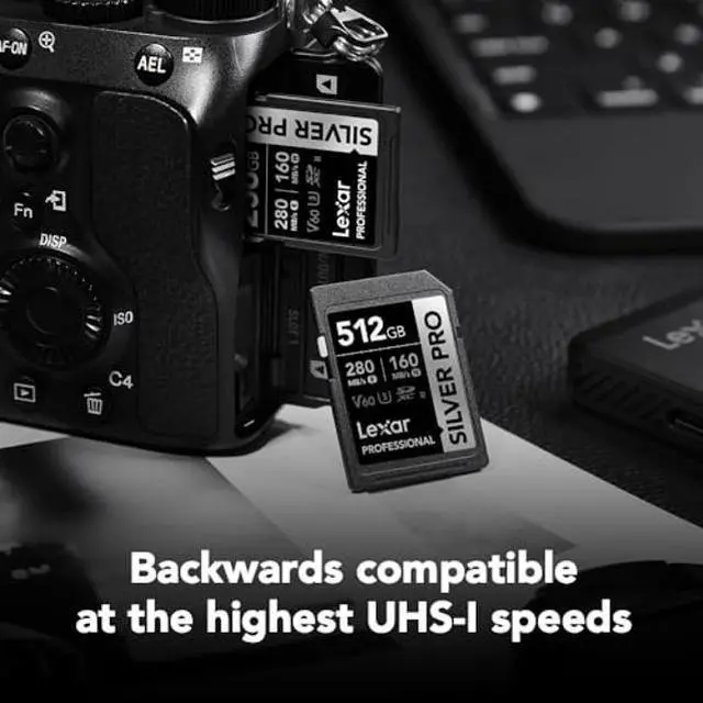 Alt view image 4 of 5 - Lexar 512GB Professional SILVER PRO SD Card, UHS-II, C10, U3, V60, Full HD, 4K, Up To 280MB/s Read SDXC Memory Card, for Professional Photographer, Videographer, Enthusiast (LSDSIPR512G-BNNNU)
