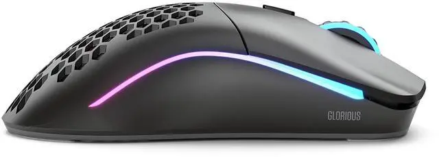 Alt view image 4 of 5 - Glorious Model O Wireless Gaming Mouse - Superlight, 69g Honeycomb Design, RGB, Ambidextrous, Lag Free 2.4GHz Wireless, Up to 71 Hours Battery - Matte Black