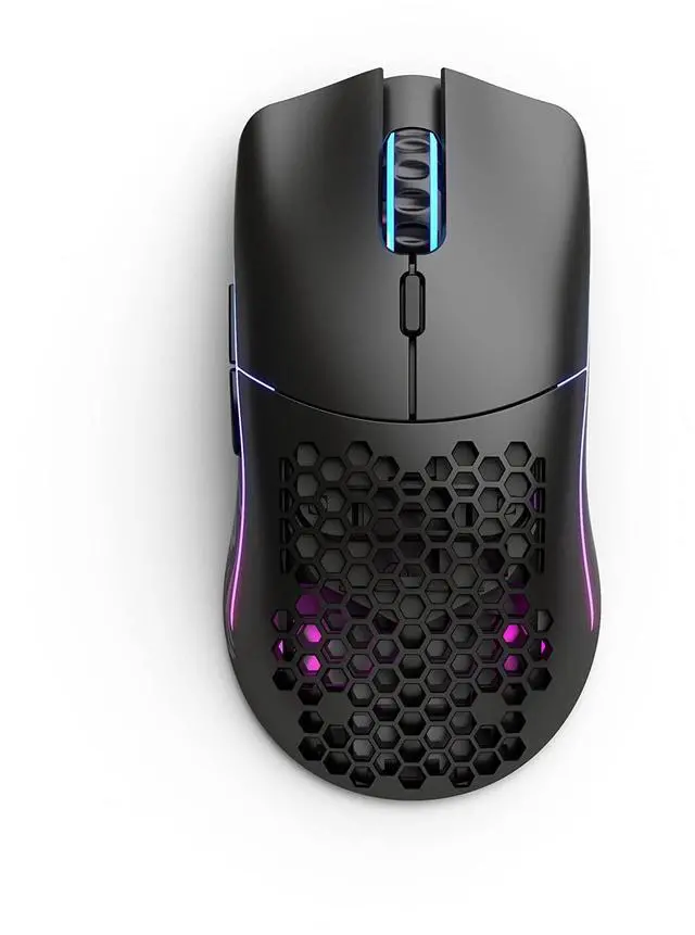 Alt view image 5 of 5 - Glorious Model O Wireless Gaming Mouse - Superlight, 69g Honeycomb Design, RGB, Ambidextrous, Lag Free 2.4GHz Wireless, Up to 71 Hours Battery - Matte Black