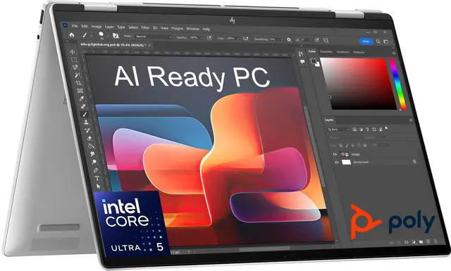 Main image of HP Envy x360 2-in-1 AI PC Touchscreen Laptop (16" FHD+, Intel Ultra 5 125U, 16GB LPDDR5 RAM, 512GB SSD, 12-Core (> i7-1255U)), for Creator, Photographer, 5MP IR Webcam, Win 11 Home, 2025 AI PC