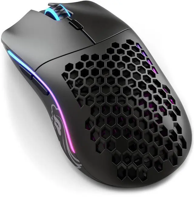 Main image of Glorious Model O Wireless Gaming Mouse - Superlight, 69g Honeycomb Design, RGB, Ambidextrous, Lag Free 2.4GHz Wireless, Up to 71 Hours Battery - Matte Black