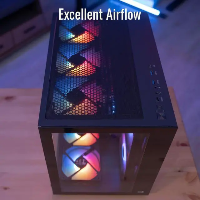 Alt view image 4 of 5 - AEROCOOL Dryft-BK-v1 (Schwarz), Black, S9146412
