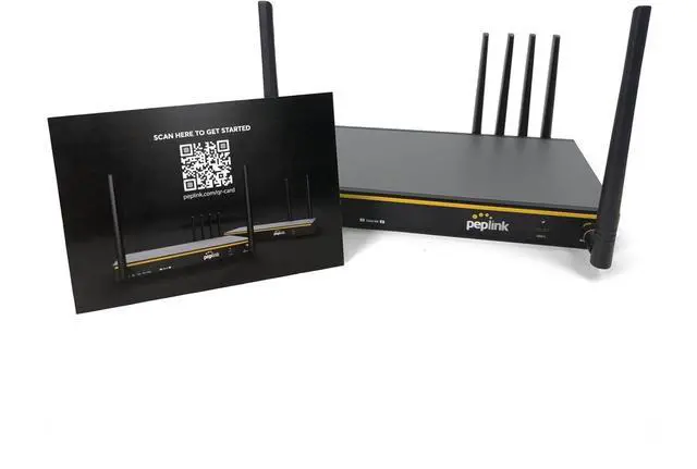 Main image of Peplink B One 5G with 3 Years Premium Support - Gigabit Dual WAN Cellular WiFi Router - 1Gbps Throughput, Wi-Fi 6, Dual-Band, 4 LAN Ports, Supports 150 Users, Peplink App Setup