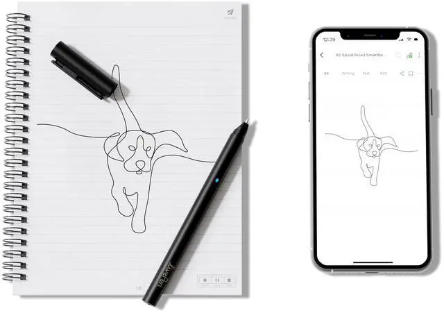Alt view image 3 of 5 - LivePen Digital Smart Pen | Requires Livescribe Paper | Bluetooth | Wireless | Mobile Phone Compatible | APX-00701