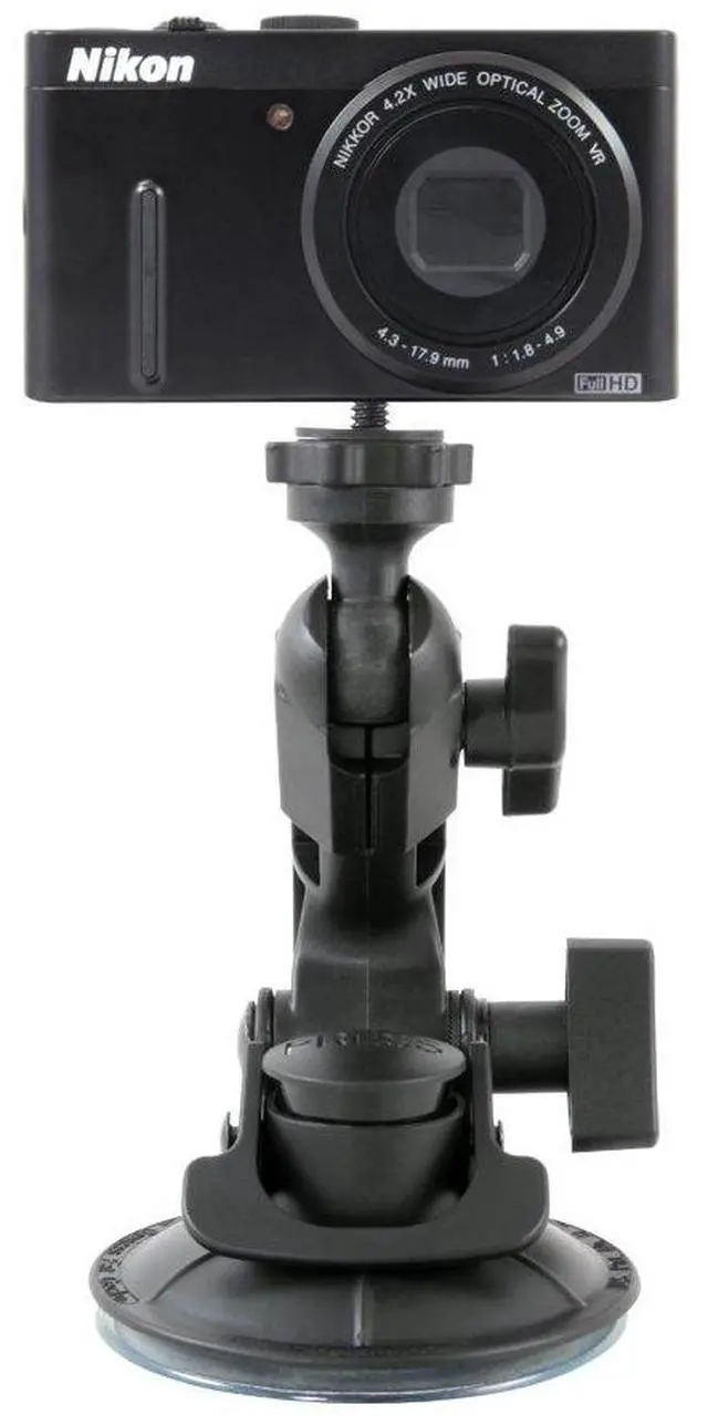 Alt view image 4 of 5 - Delkin Devices Fat Gecko Mini Suction Camera Mount + Hyperspeed 128GB Micro SD Card with Adapter, Up to 100MB/s Read
