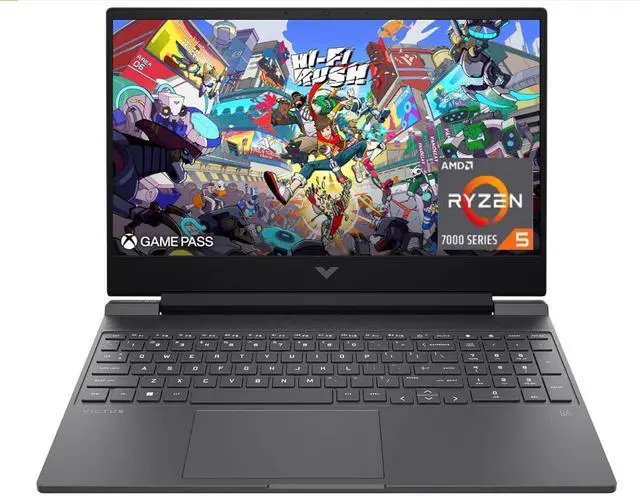 Main image of HP Victus 15.6" 144Hz FHD Gaming Laptop,AMD Ryzen 5 7535HS,16GB DDR5 RAM,1TB SSD,AMD Radeon RX 6550M,Beats RTX 2050,Backlit Keyboard,Windows11 Pro, Mica Silver