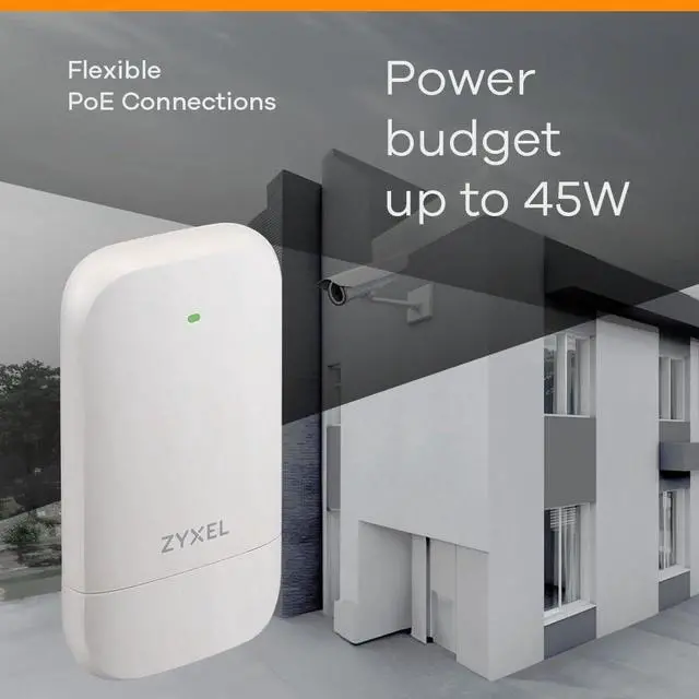 Alt view image 5 of 5 - Zyxel 4-Port Gigabit PoE Extender | IEEE802.3af/at/bt Standard | 1-Port 60W in 3-Port 30W Out | Indoor & Outdoor | Nebula Cloud [PoE12-3PD]